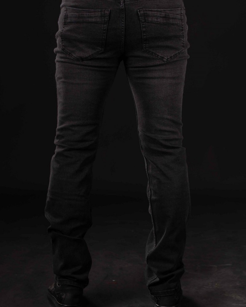 Ανδρικό Ελαστικό Jean σε Straight Fit  -Μαύρο- Profil 517