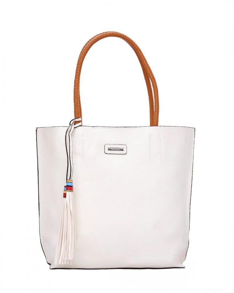Γυναικεία Τσάντα Χειρός Ή Ώμου Με Νεσεσέρ BagtoBag -Λευκή- 5371