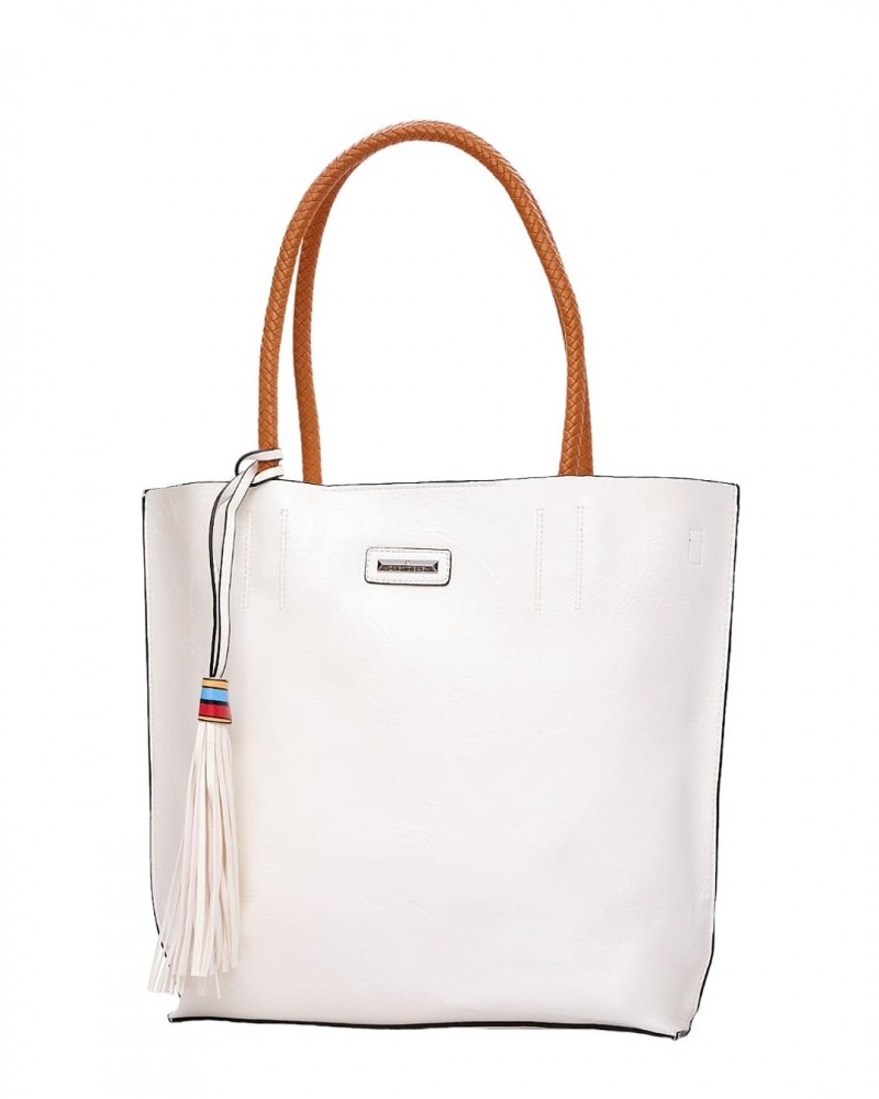 Γυναικεία Τσάντα Χειρός Ή Ώμου Με Νεσεσέρ BagtoBag -Λευκή- 5371