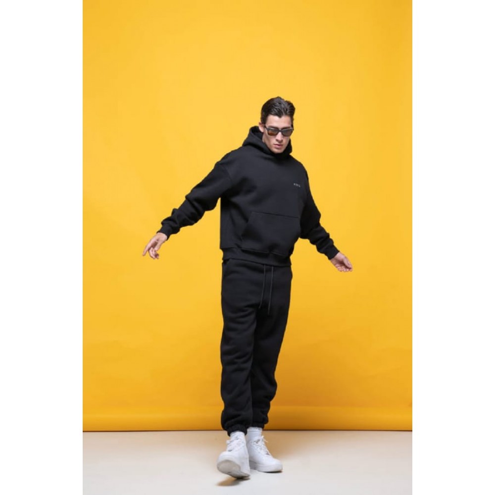Μπλούζα Φούτερ Με Κουκούλα και Κέντημα Logo Hoodie Vinyl –Μαύρο- 5541201