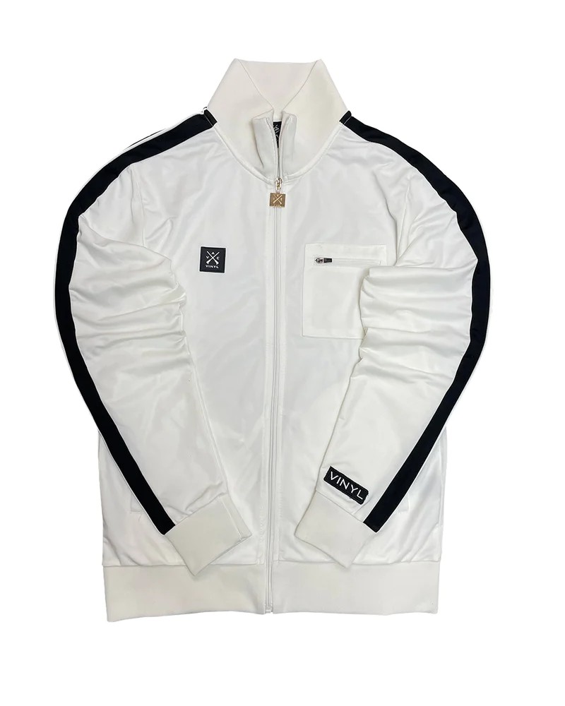 Ζακέτα Φόρμας Striped Track Jacket Vinyl -Λευκό- 61039-02