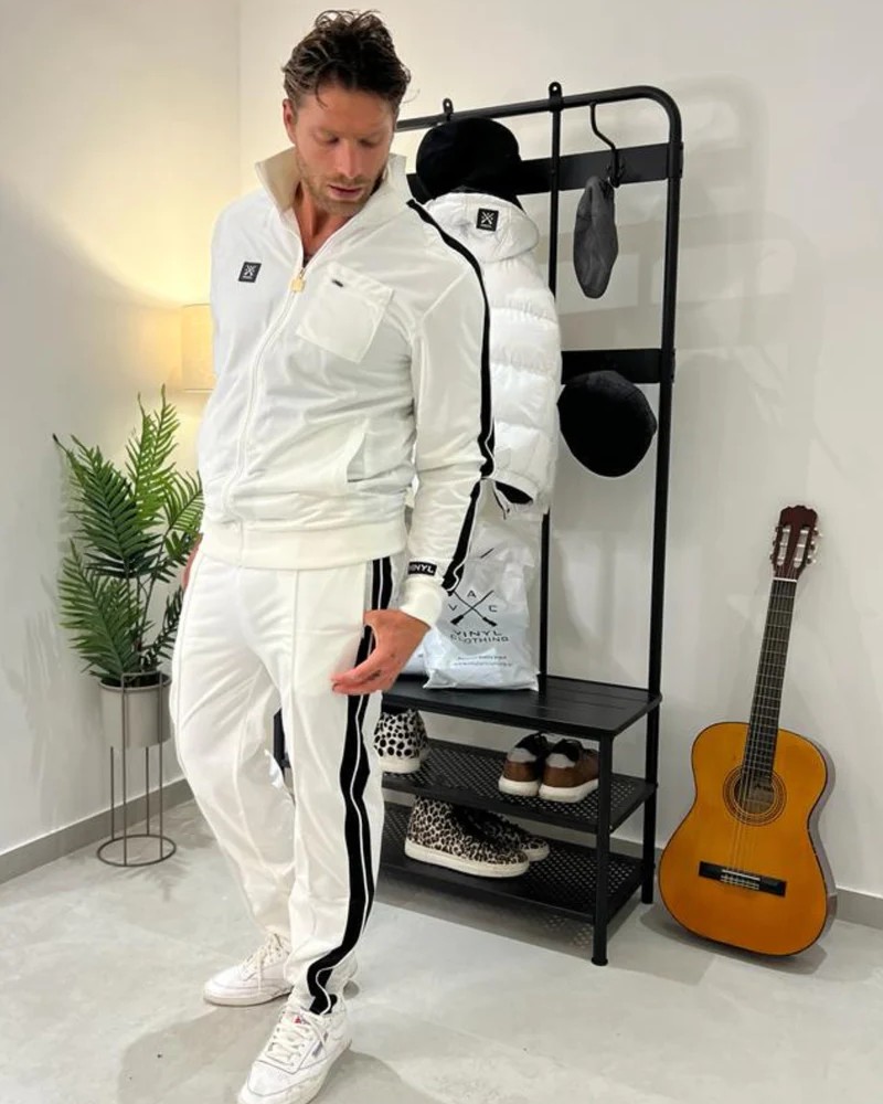 Ζακέτα Φόρμας Striped Track Jacket Vinyl -Λευκό- 61039-02