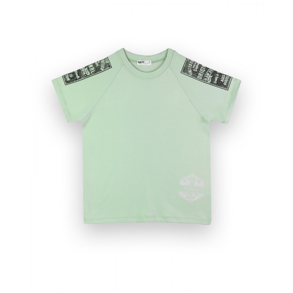 Εφηβικό Σετ T-Shirt Μπλούζα Original Και Βερμούδα Αγόρι (6-16Ε) -Φυστικί- 61824