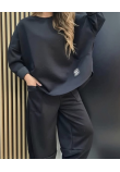 Γυναικείο Σετ Μπλούζα και Παντελόνι Baggy -Μαύρο- 6282