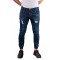 Ανδρικό Jean Παντελόνι Με Φθορές και Λάστιχο Jogger Fit -Μπλε- Profil 630