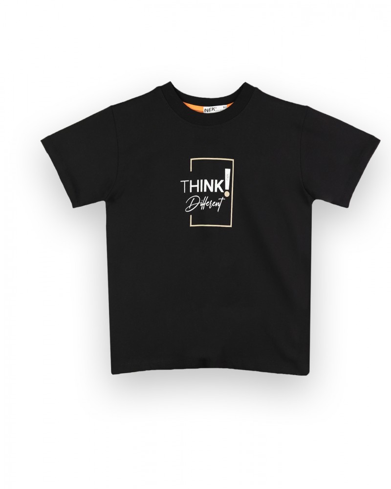 Εφηβικό Σετ Μπλούζα Think Dill sent Και Βερμούδα Αγόρι (6-16) -Μπεζ- 64224