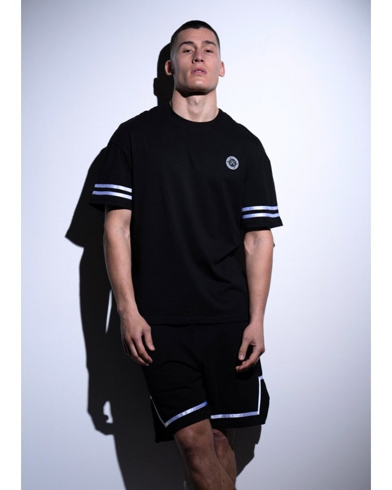 Μπλούζα T-Shirt Cotton Oversized Vinyl -Μαύρο- 67845-01