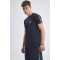 T-Shirt, Μπλούζα Ανδρική με logo printed stripe στα μανίκια -Μπλε Σκούρο- 70740