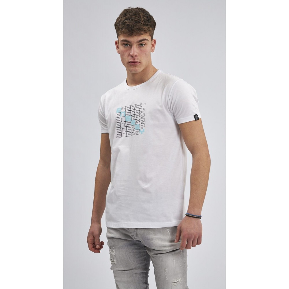 T-Shirt, Μπλούζα Ανδρική Energy -Λευκό- 70743 T-Shirt, Μπλούζα Ανδρική Energy -Λευκό- 70743