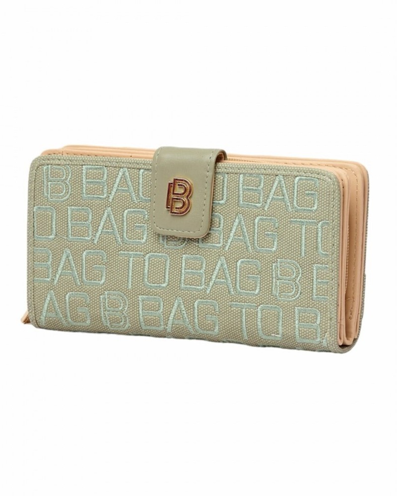 Πορτοφόλι Με Κέντημα BagtoBag -Μέντα- AC-1122