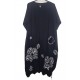 Φόρεμα Midi Floral Με Σχέδιο Και Σούρες OverSize -Μαύρο- B114 Φόρεμα Midi Floral Με Σχέδιο Και Σούρες OverSize -Μαύρο- B114