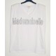 T-Shirt Μπλούζα Μακό με Τύπωμα και Στρας -Λευκό- ES2108514