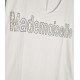 T-Shirt Μπλούζα Μακό με Τύπωμα και Στρας -Λευκό- ES2108514