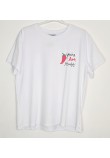 T-Shirt Μπλούζα Μακό με Τύπωμα Hot -Λευκό- ES2108