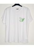 T-Shirt Μπλούζα Μακό με Τύπωμα Gin & Tonic -Λευκό- ES2108