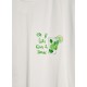T-Shirt Μπλούζα Μακό με Τύπωμα Gin & Tonic -Λευκό- ES2108