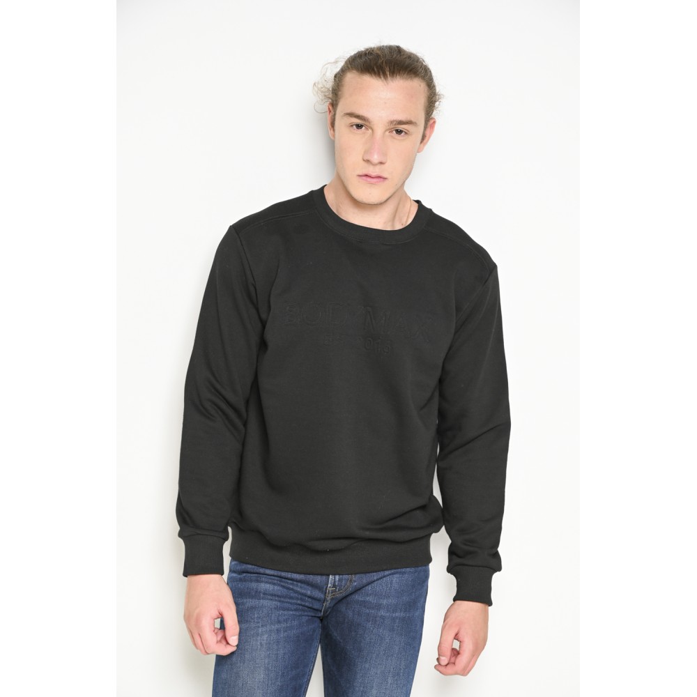 Μπλούζα Φούτερ Εποχής Bodymax -Μαύρο- F/W 4001