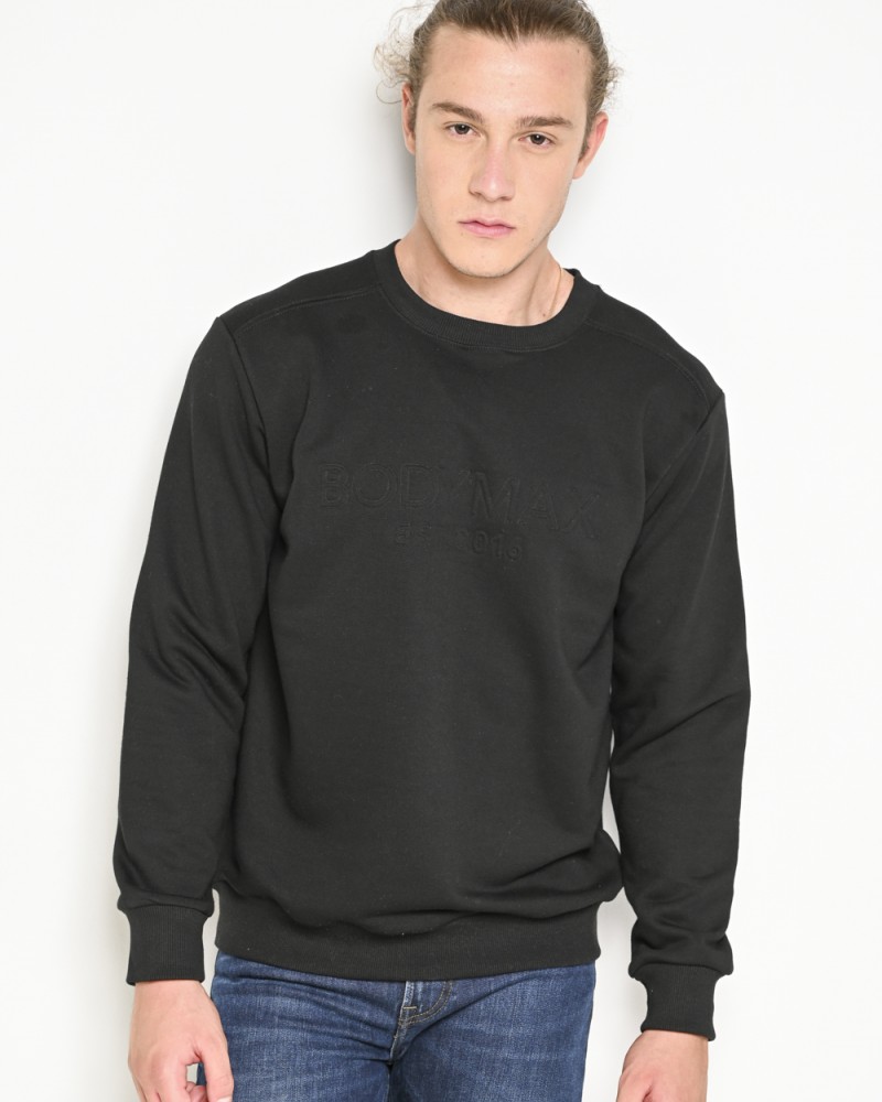 Μπλούζα Φούτερ Εποχής Bodymax -Μαύρο- 