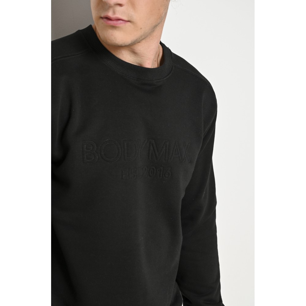 Μπλούζα Φούτερ Εποχής Bodymax -Μαύρο- F/W 4001