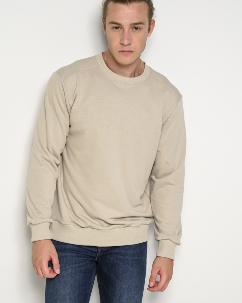 Μπλούζα Φούτερ Εποχής Bodymax -Μπεζ- 