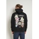 Μπλούζα Φούτερ Με Κουκούλα και Τύπωμα Monster Hoodie Bodymax -Μαύρο- F/W 6005