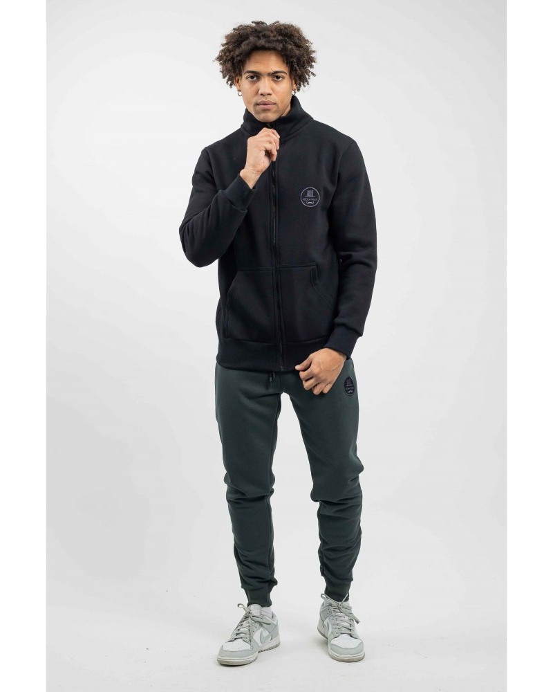 Ζακέτα Φούτερ Με Φερμουάρ Bodymax -Μαύρο- F/W8001