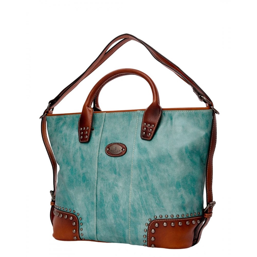 Γυναικεία Τσάντα Χειρός ή Ώμου με Τρούξ All Day BagtoBag -Πετρόλ- HM99518