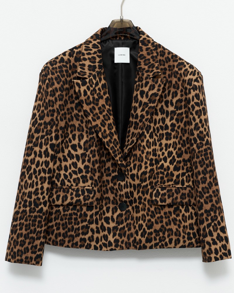 Σακάκι Classic με Animal Print Oversize -Leopard Print- LD1743