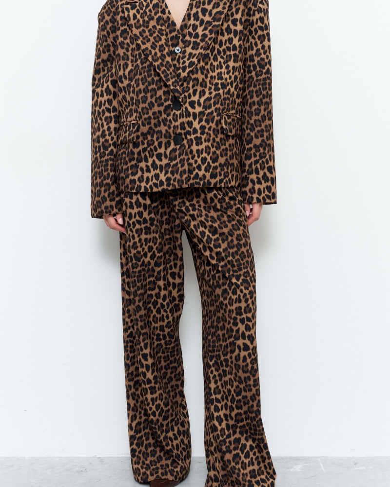 Σακάκι Classic με Animal Print Oversize -Leopard Print- LD1743