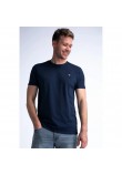 Ανδρικό T-Shirt Μπλούζα Μακό Μονόχρωμη Petrol -Μπλε- M-1040-TSR002