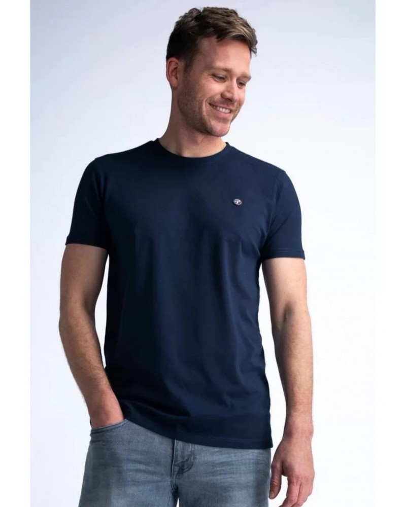 Ανδρικό T-Shirt Μπλούζα Μακό Μονόχρωμη Petrol -Μπλε- M-1040-TSR002