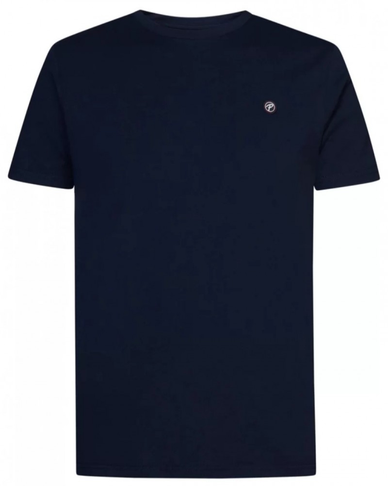 Ανδρικό T-Shirt Μπλούζα Μακό Μονόχρωμη Petrol -Μπλε- M-1040-TSR002