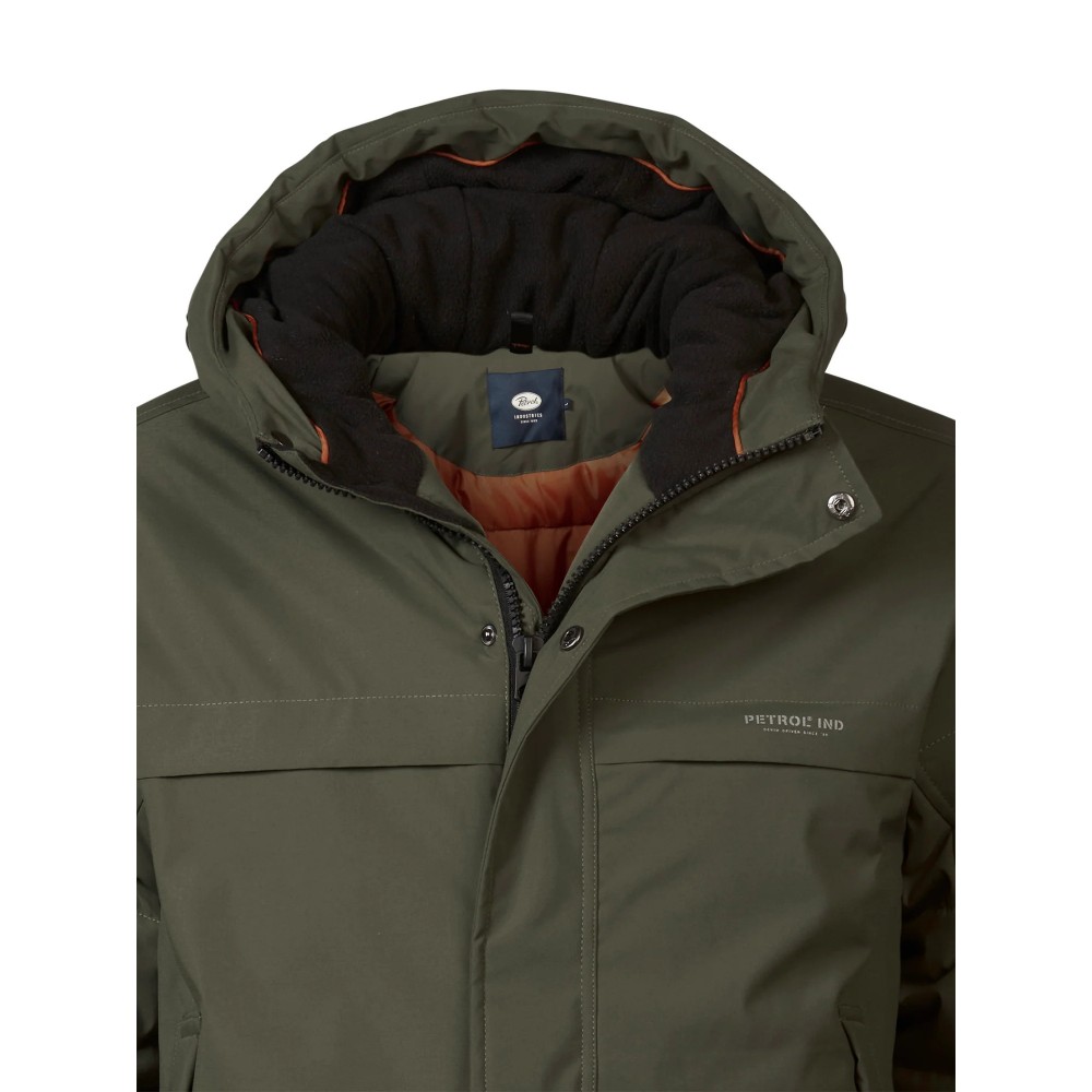 Ανδρικό Μπουφάν Parka Jacket με Επένδυση Oversized Petrol -Χακί- M-3040-JAC104