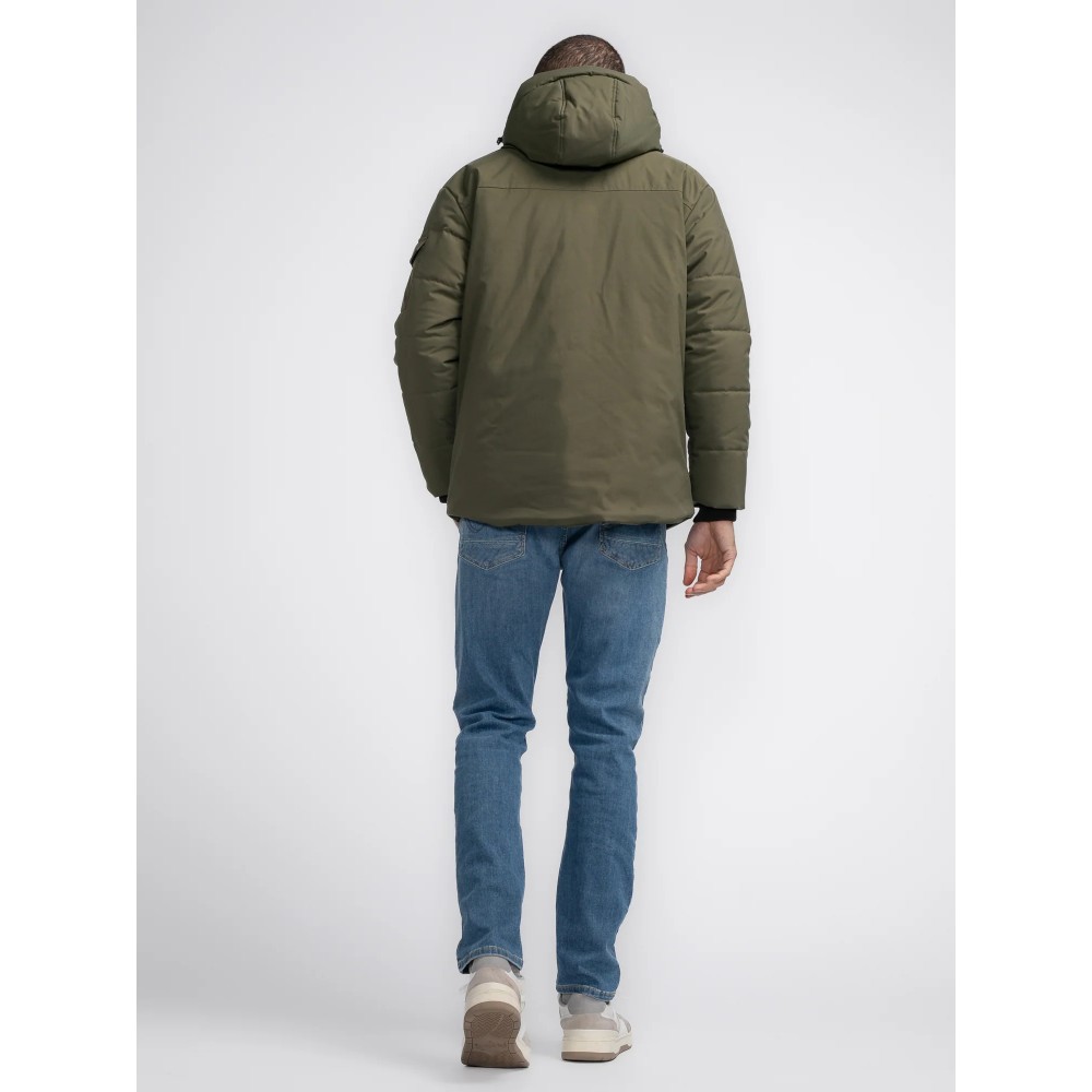 Ανδρικό Μπουφάν Parka Jacket με Επένδυση Oversized Petrol -Χακί- M-3040-JAC104
