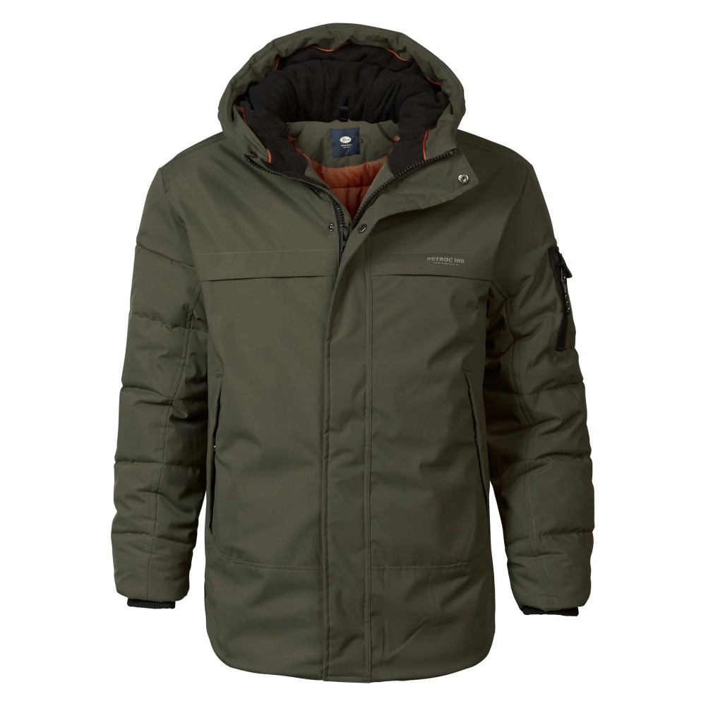 Ανδρικό Μπουφάν Parka Jacket με Επένδυση Oversized Petrol -Χακί- M-3040-JAC104