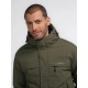 Ανδρικό Μπουφάν Parka Jacket με Επένδυση Oversized Petrol -Χακί- M-3040-JAC104