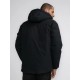 Ανδρικό Μπουφάν Parka Jacket με Επένδυση Oversized Petrol -Μαύρο- M-3040-JAC104