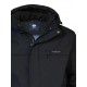 Ανδρικό Μπουφάν Parka Jacket με Επένδυση Oversized Petrol -Μαύρο- M-3040-JAC104