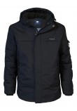 Ανδρικό Μπουφάν Parka Jacket με Επένδυση Oversized Petrol -Μαύρο- M-3040-JAC104