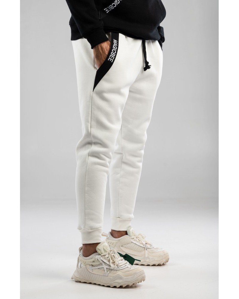 Παντελόνι Φόρμας Logo Pants Magic Bee -Λευκό/White- MB23405