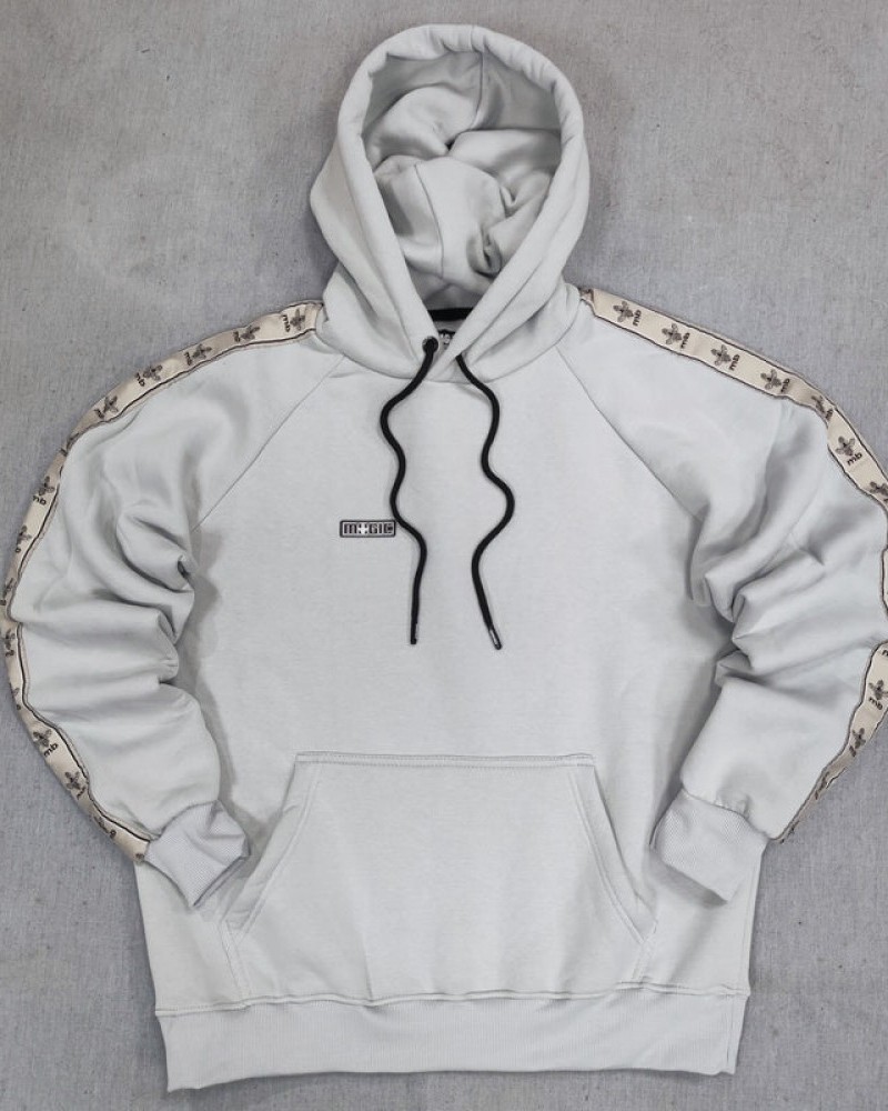 Μπλούζα Φούτερ Με Κουκούλα Gross Logo Hoodie Ice Magic Bee -Grey- MB23504