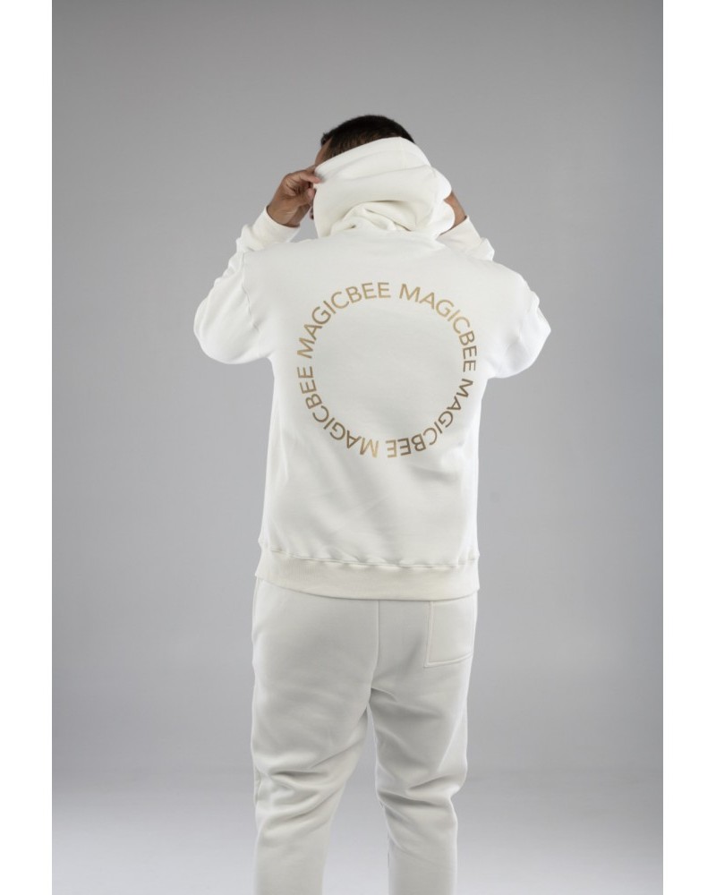 Μπλούζα Φούτερ Με Κουκούλα Embroidered Logo Hoodie Magic Bee -Λευκό/White- 23506