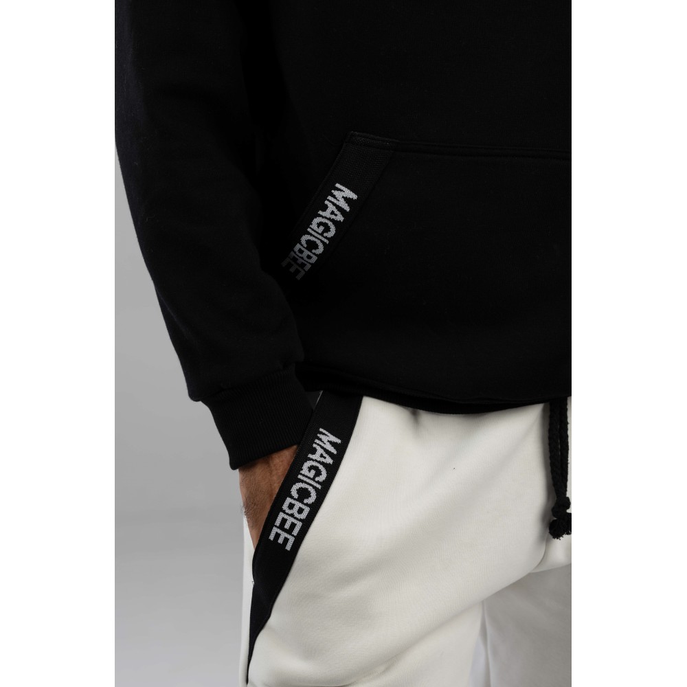 Μπλούζα Φούτερ Pocket Design Crewneck Magic Bee -Μαύρο/Black- MB23514 Μπλούζα Φούτερ Pocket Design Crewneck Magic Bee -Μαύρο/Black- MB23514