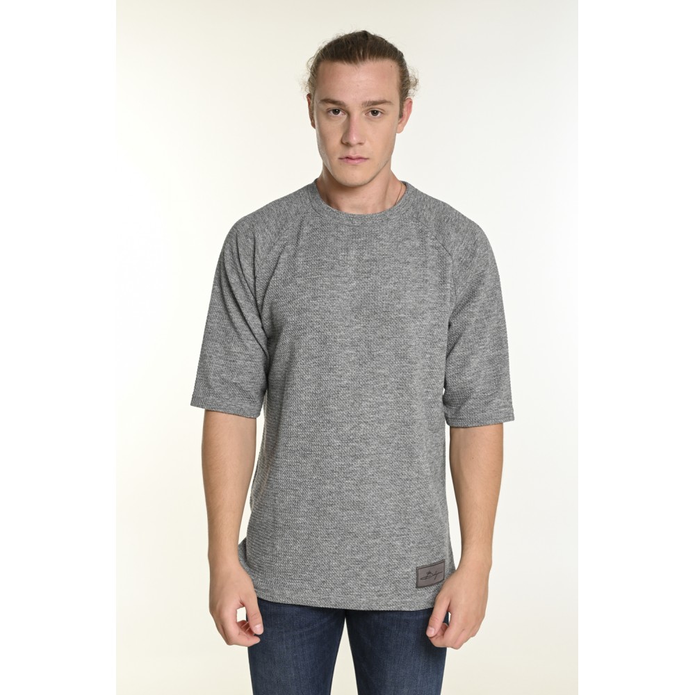 Ανδρική Μπλούζα T-Shirt Oversize Bodymax -Γκρι- 