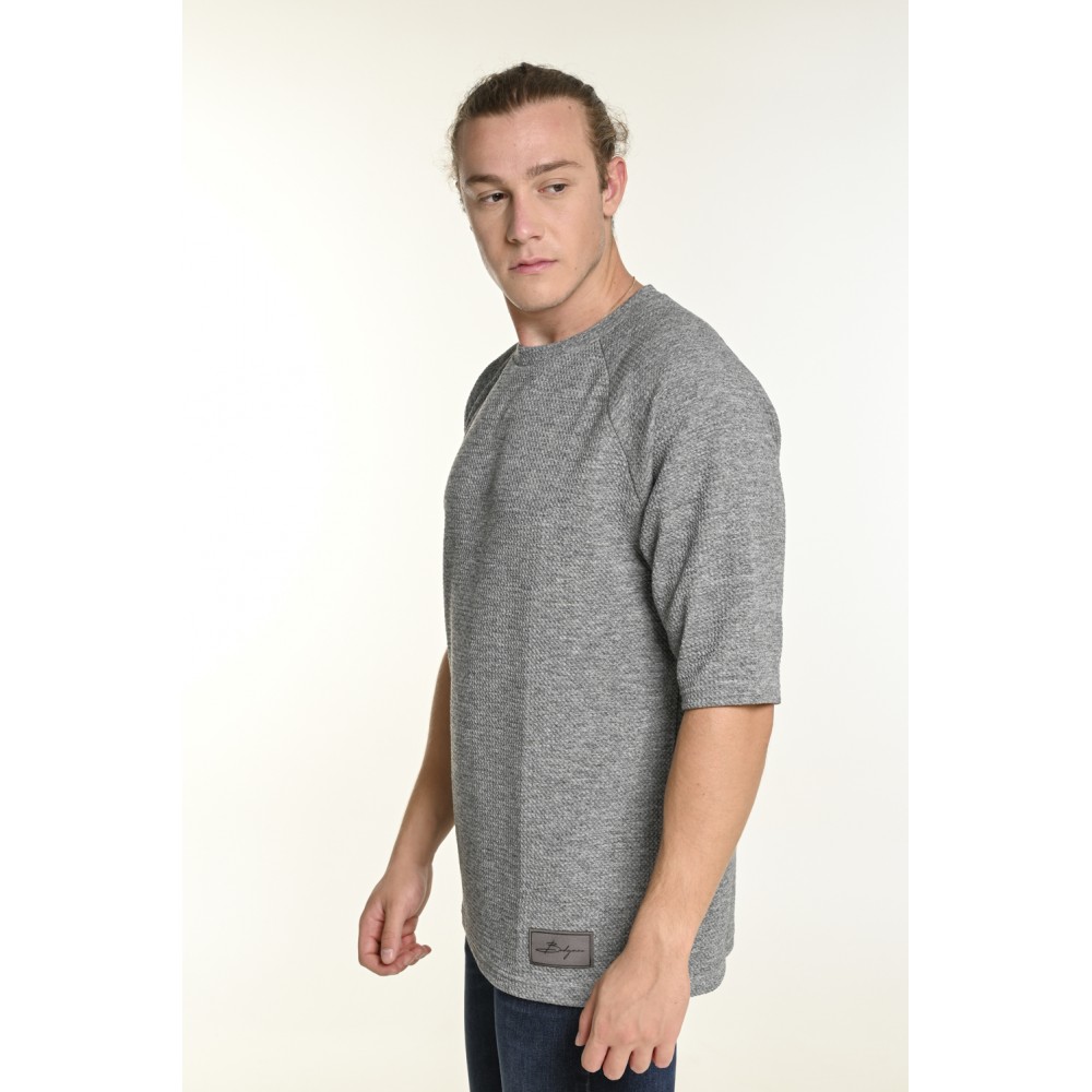 Ανδρική Μπλούζα T-Shirt Oversize Bodymax -Γκρι- 
