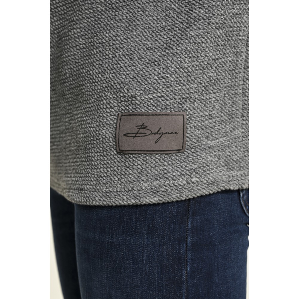 Ανδρική Μπλούζα με Στρογγυλό Λαιμό Bodymax -Γκρι- PR-9008