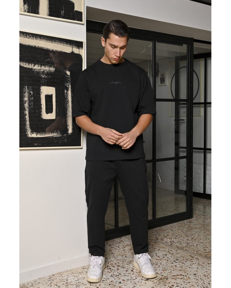 Ανδρική Μπλούζα T-Shirt Oversize Bodymax Premium -Μαύρο- PR-9020