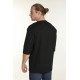Ανδρική Μπλούζα T-Shirt Oversize με Κουμπιά Bodymax -Μαύρο- PR-9021