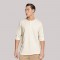 Ανδρική Μπλούζα T-Shirt Oversize με Κουμπιά Bodymax -Μπεζ- PR-9021